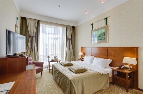 Double room at Peter I Hotel in Moscow, Russia. Travel with World Lifetime Journeys