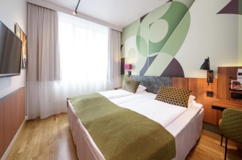 Double room at Scandic Solli Hotel in Oslo, Norway. Travel with World LIfetime Journeys