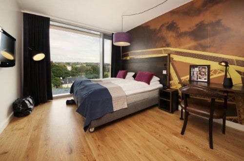 Double room at Scandic Vulkan Hotel in Oslo, Norway. Travel with World Lifetime Journeys