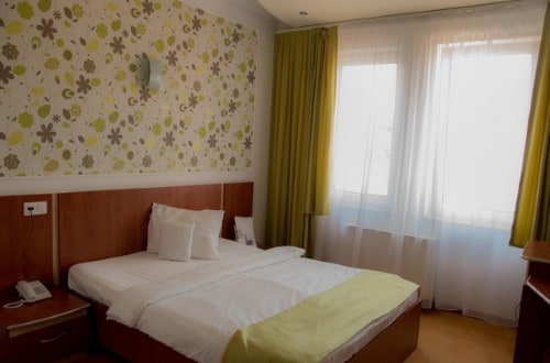 Double room at Silver Hotel in Oradea, Romania. Travel with World Lifetime Journeys