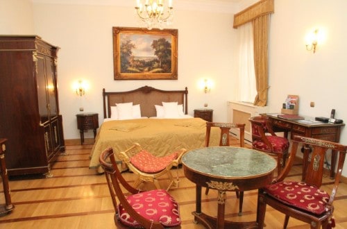 Double room at St. George Residence in Budapest, Hungary. Travel with World Lifetime Journeys