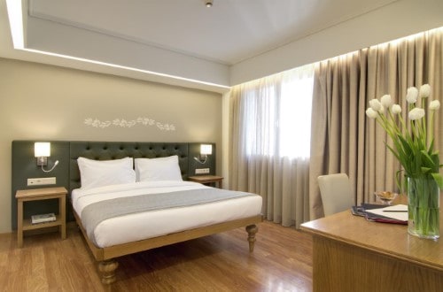 Double room at Titania Hotel in Athens, Greece. Travel with World Lifetime Journeys