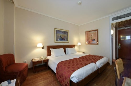 Double room at Titania Hotel in Athens, Greece. Travel with World Lifetime Journeys