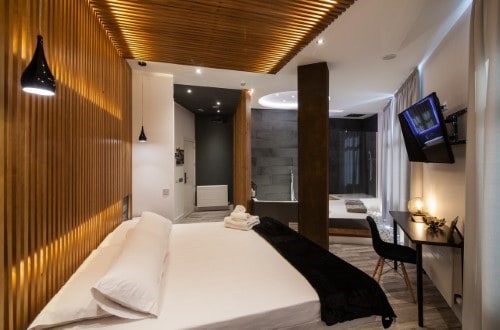 Double room at Vitium Urban Suites in Madrid, Spain. Travel with World Lifetime Journeys