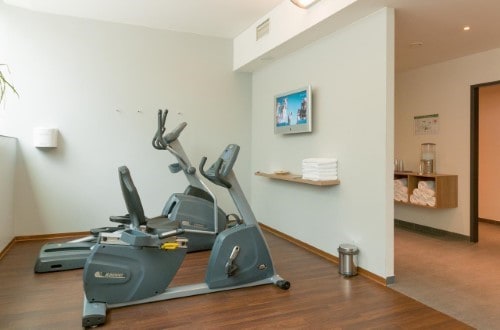 Fitness room at Seminaris CampusHotel in Berlin, Germany. Travel with World Lifetime Journeys