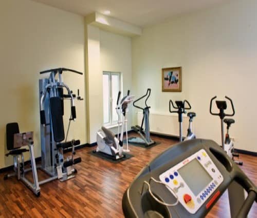 Fitness room at Wyndham Garden Berlin Mitte in Berlin, Germany. Travel with World Lifetime Journeys