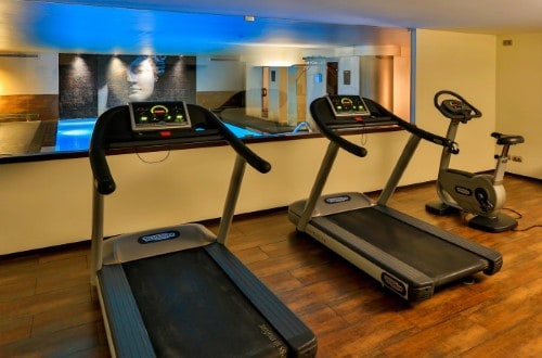 Gym room at Dom Pedro Lisboa Hotel in Lisbon, Portugal. Travel with World Lifetime Journeys