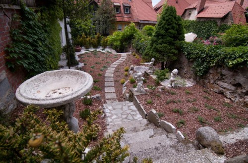 Hotel grounds at Hotel Galleria in Ljubljana, Slovenia. Travel with World Lifetime Journeys