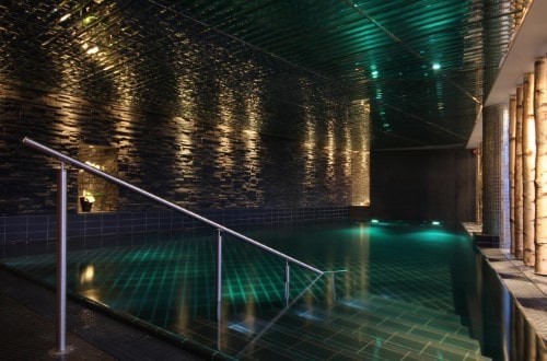 Indoor pool at Grand Hotel in Oslo, Norway. Travel with World Lifetime Journeys