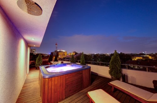 Jacuzzi at Sarroglia Hotel in Bucharest, Romania. Travel with World Lifetime Journeys