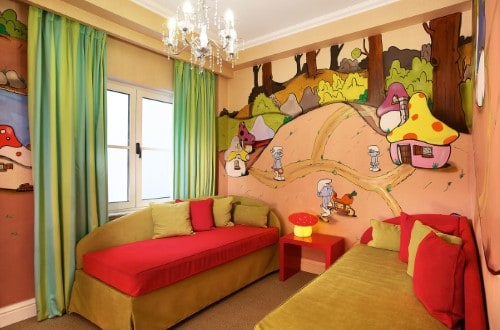 Kids room at Grecotel Pallas Athena in Greece. Travel with World Lifetime Journeys