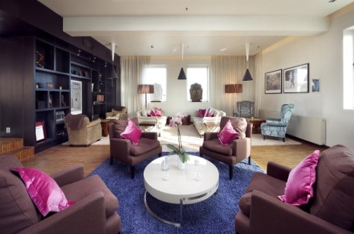 Lounge area at Clarion Collection Hotel Savoy in Osllo, Norway. Travel with World Lifetime Journeys