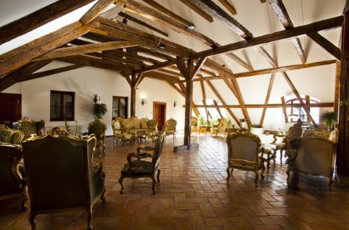 Lounge area at St. George Residence in Budapest, Hungary. Travel with World Lifetime Journeys