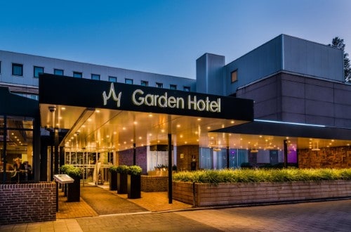 Main entrance at Bilderberg Garden Hotel in Amsterdam, Netherlands. Travel with World Lifetime Journeys