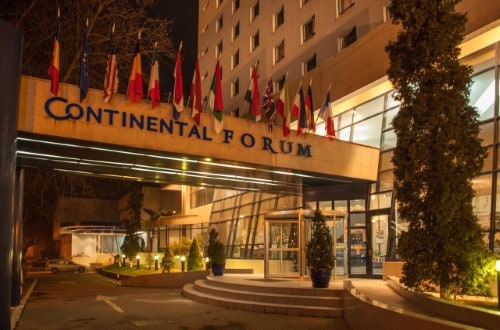 Main entrance at Continental Forum Oradea in Romania. Travel with World Lifetime Journeys