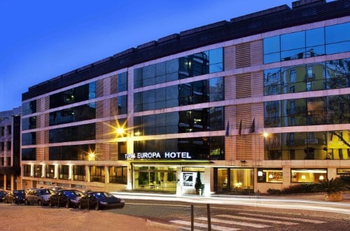 Outside view at Hotel Turim Europa in Lisbon, Portugal. Travel with World Lifetime Journeys