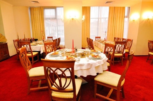 Restaurant at Hotel Maxim in Oradea, Romania. Travel with World Lifetime Journeys