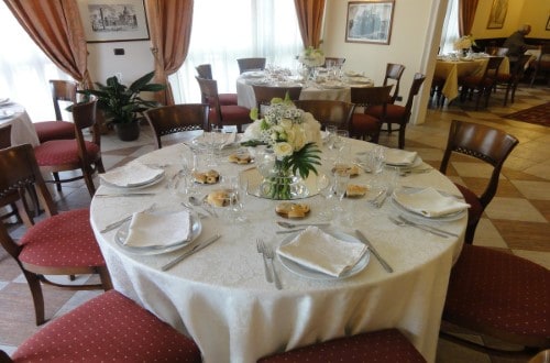 Restaurant at Marini Park Hotel in Rome, Italy. Travel with World Lifetime Journeys