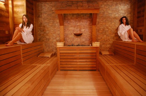 Sauna at Nevis Hotel in Oradea, Romania. Travel with World Lifetime Journeys