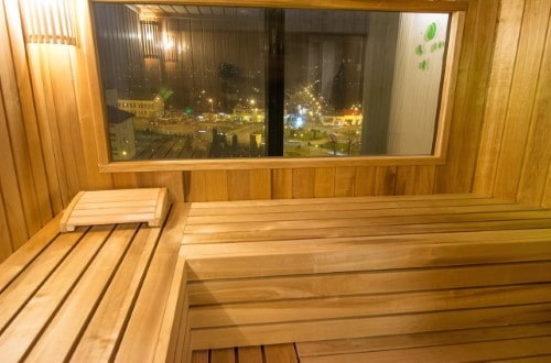 Sauna at Ramada Hotel in Oradea, Romania. Travel with World Lifetime Journeys