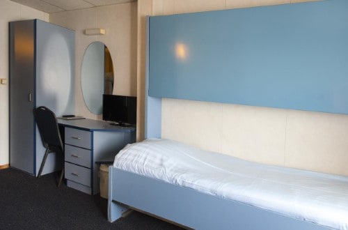 Single room at Amstel Botel in Amsterdam, Netherlands. Travel with World Lifetime Journeys