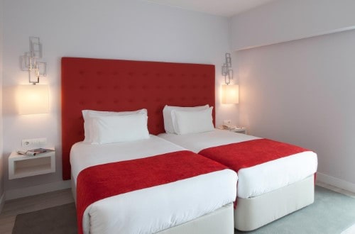 Twin room at Lutecia Smart Design Hotel in Lisbon, Portugal, Travel with World Lifetime Journeys