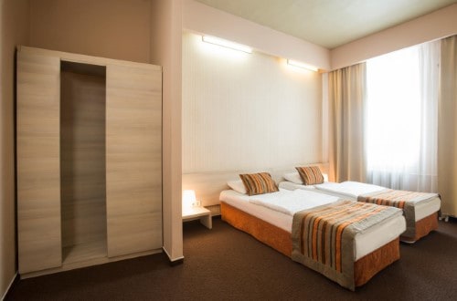 Twin room at Star City Hotel in Budapest, Hungary. Travel with World Lifetime Journeys