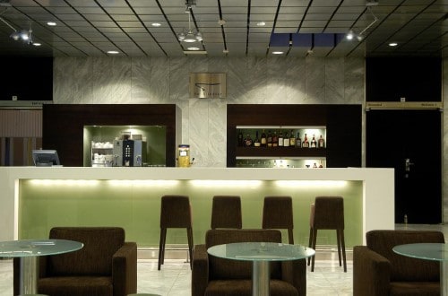 Bar area at Hilton Helsinki Kalastajatorppa Hotel in Finland. Travel with World Lifetime Journeys