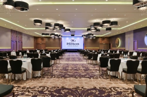 Conference room at Hilton London Wembley in United Kingdom. Travel with World Lifetime Journeys