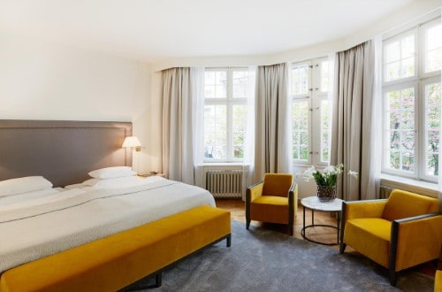 Double room at Hotel Diplomat in Stockholm, Sweden. Travel with World Lifetime Journeys