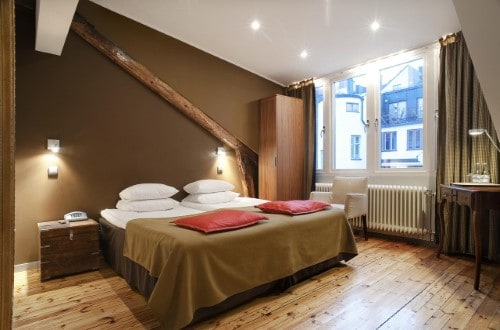 Double room at Hotel Hellsten in Stockholm, Sweden. Travel with World Lifetime Journeys