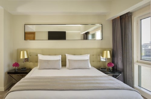 Double room at Plaza on the River in London, United Kingdom. Travel with World Lifetime Journeys