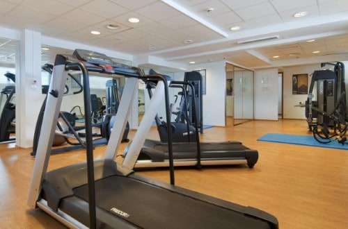 Fitness room at Hilton Helsinki Kalastajatorppa Hotel in Finland. Travel with World Lifetime Journeys