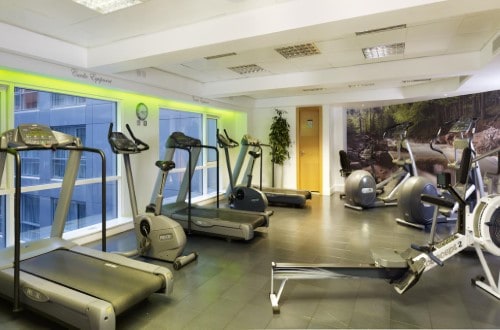 Gym room at Plaza on the River in London, United Kingdom. Travel with World Lifetime Journeys