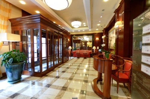 Hotel interior at Best Western Premier Astoria Zagreb in Croatia. Travel with World Lifetime Journeys