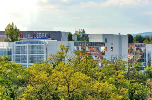 Hotel view at Hotel Rebro in Zagreb, Croatia. Travel with World Lifetime Journeys