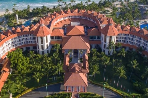 Hotel view at Occidental Caribe. Travel with World Lifetime Journeys in Punta Cana, Dominican Republic