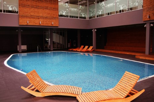 Interior pool at The Westin Zagreb in Croatia. Travel with World Lifetime Journeys