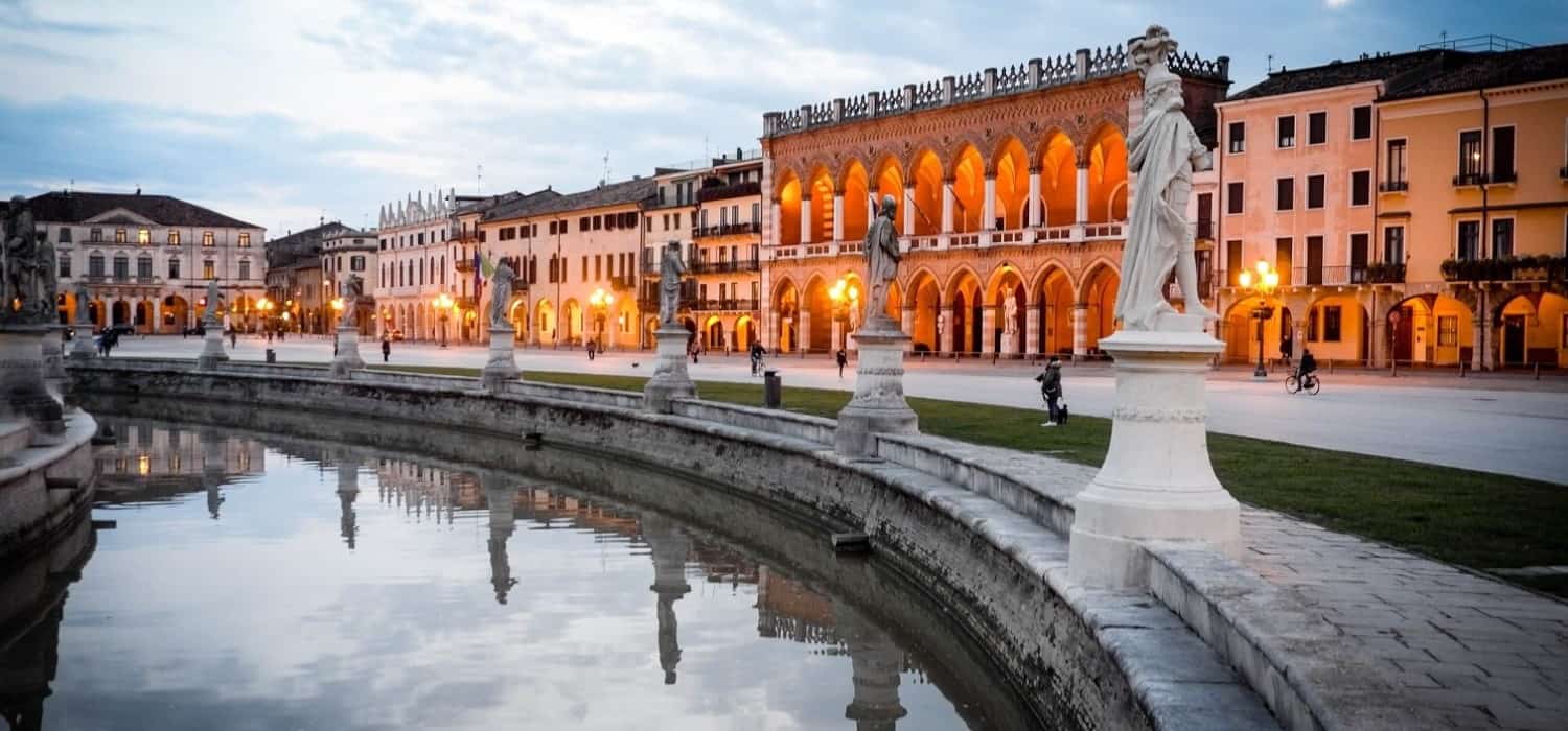 Prato del Valle square in Padua, Italy. Travel with World Lifetime Journeys