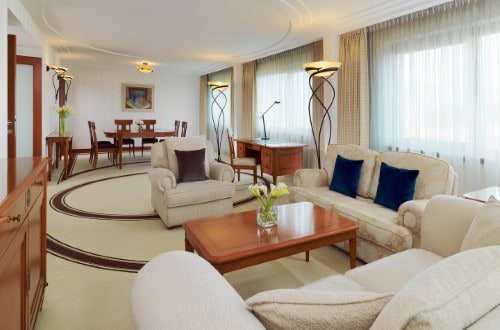 Presidential suite at The Westin Zagreb in Croatia. Travel with World Lifetime Journeys