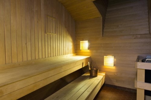 Sauna at Lady Hamilton Hotel in Stockholm, Sweden. Travel with World Lifetime Journeys