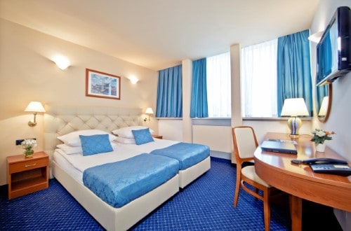 Standard room at Hotel Central in Zagreb, Croatia. Travel with World Lifetime Journeys