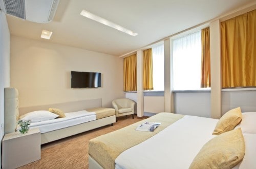 Triple room at Hotel Central in Zagreb, Croatia. Travel with World Lifetime Journeys