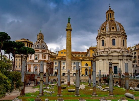 The Column of Traian Italy religious tour. Travel with World Lifetime Journeys