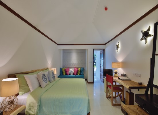 Beach villas at OBLU Atmosphere Helengeli Maldives. Travel with World Lifetime Journeys